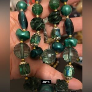 Japan 2 layers green glass & acrylic